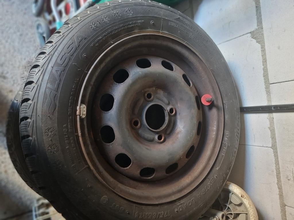 Set 4x112 175/65/14 velgen met goede banden (6mm), Auto-onderdelen, Banden en Velgen, Banden en Velgen, 14 inch, 175 mm, Gebruikt