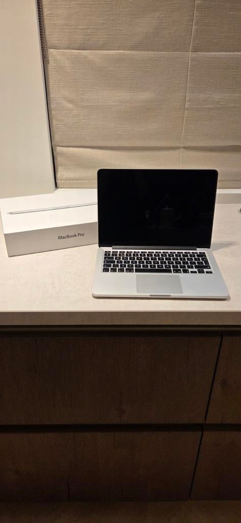 MacBook Pro 13” Retina (2015) | 8GB RAM | 128GB SSD |, MacBook Pro, 256 GB, 2 tot 3 Ghz, Qwerty
