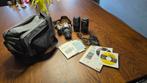 Canon EOS 300D complete set met 3 lenzen en tas, Ophalen, Gebruikt, Spiegelreflex, Canon