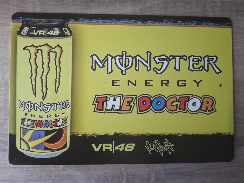 Monster Energy Drink 20x30 cm Reclamebord, Ophalen of Verzenden, Nieuw, Reclamebord