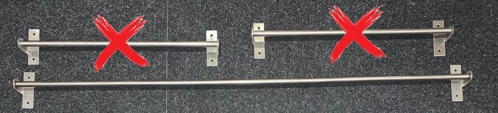 Ikea Grundtal 120cm RVS ophangrail, Ophalen, Gebruikt, Zilver, IKEA