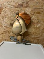 Koperen wandbord zeilschip, Ophalen