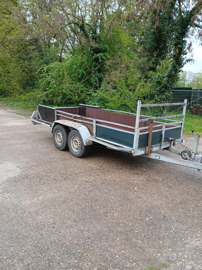 Tandemasser dubbelasser bakwagen machinetransporter, Auto diversen, Ophalen