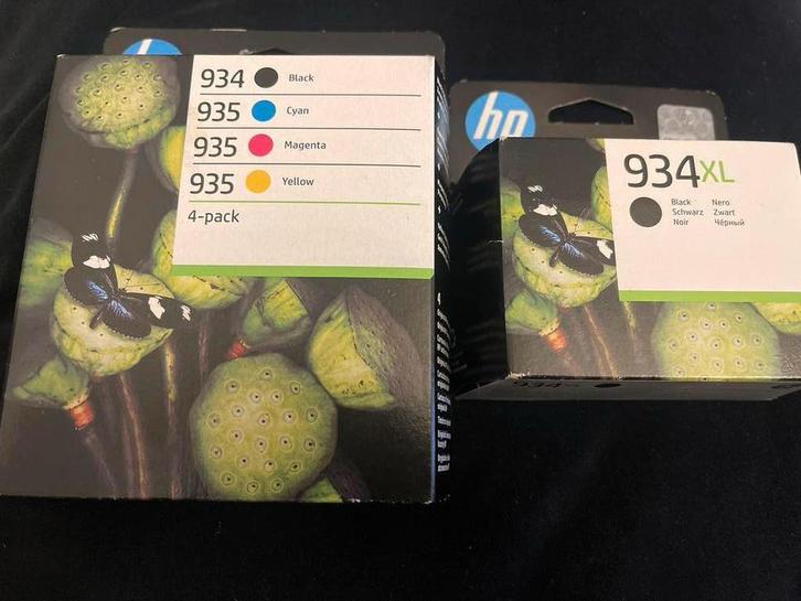 HP 934/935 4-pack + 934XL Zwart Inktcartridges, Computers en Software, Printerbenodigdheden, Nieuw, Cartridge, Ophalen of Verzenden