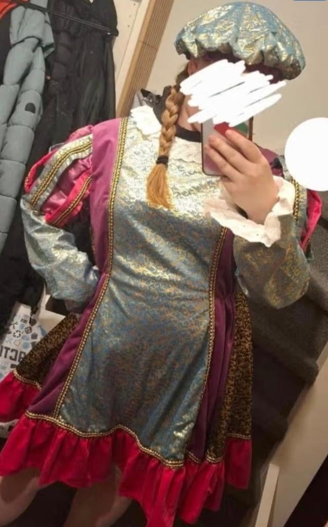 Nieuwe pietenjurk - maat XL, Diversen, Sinterklaas, Ophalen of Verzenden, Nieuw