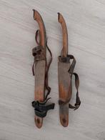 Vintage Friese doorlopers, houten schaatsen met leer, Ophalen, Gebruikt, Friese doorlopers, Overige merken