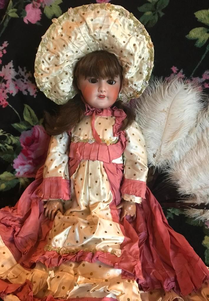 Antieke Unis France pop 301 71 cm groot., Antiek en Kunst, Antiek | Speelgoed, Ophalen of Verzenden