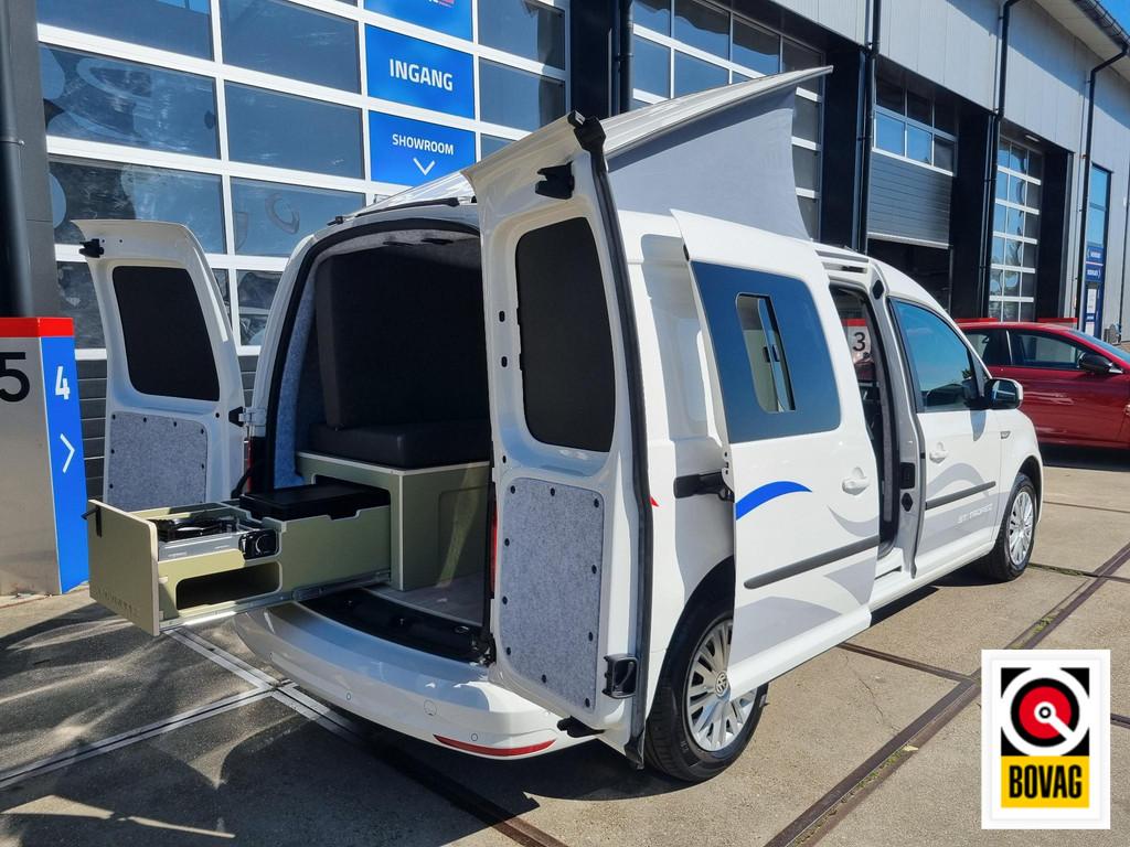 Volkswagen Caddy 1.0 TSI L2H1 Maxi St.Tropez MINICAMPER, Caravans en Kamperen, Campers, Volkswagen, Tot en met 2, Treinzit, Bedrijf