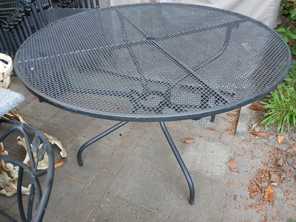 Royal garden tuintafel Rond, Ophalen, Gebruikt, Rond, Metaal