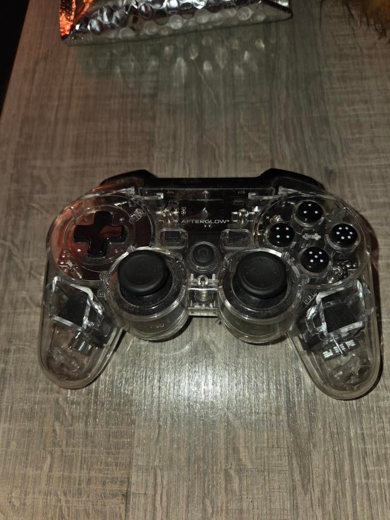 Transparante Afterglow Controllers voor PS3 (NIET GETEST), Gebruikt, PlayStation 3, Ophalen of Verzenden, Controller