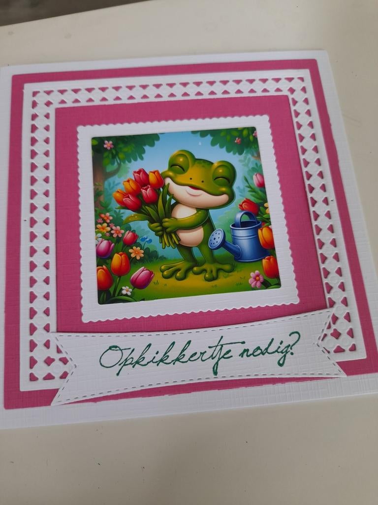 Zelfgemaakte kaart, Hobby en Vrije tijd, Ophalen of Verzenden, Nieuw, Overige thema's