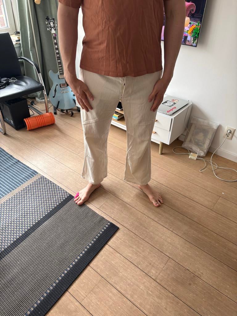 Eat Dust pantalon 38, Maat 38/40 (M), Beige, Ophalen of Verzenden, Lang