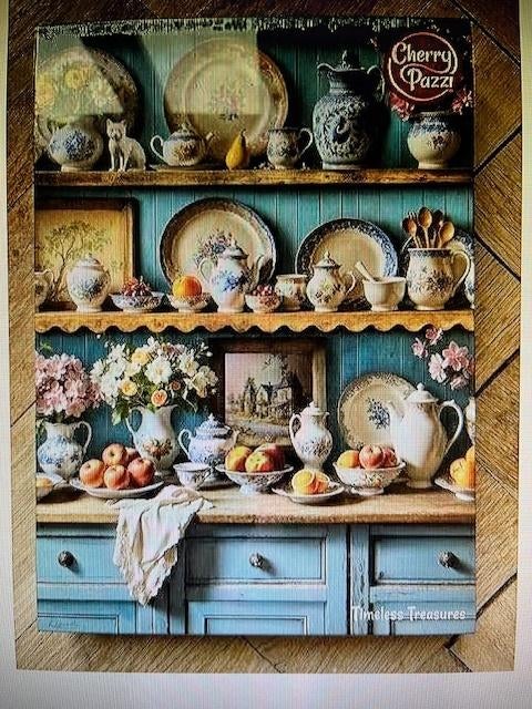 Mooie legpuzzel met servies, Ophalen of Verzenden, 500 t/m 1500 stukjes, Zo goed als nieuw