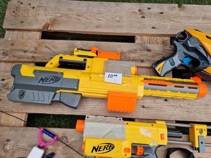 Nerf geweren en toebehoren - Diverse modellen, Kinderen en Baby's, Speelgoed | Buiten | Actiespeelgoed, Gebruikt, Ophalen of Verzenden