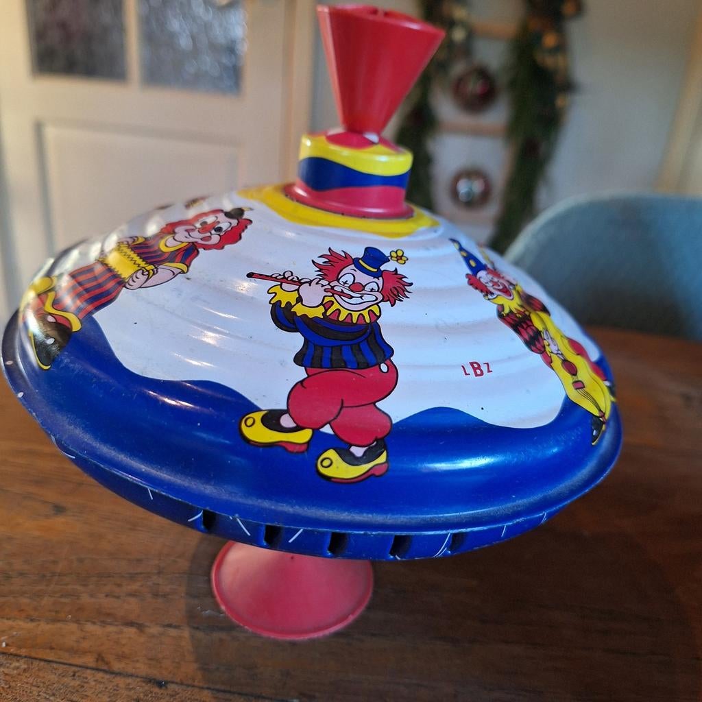 Oude bromtol met clowns, Ophalen, Gebruikt, Jongen of Meisje