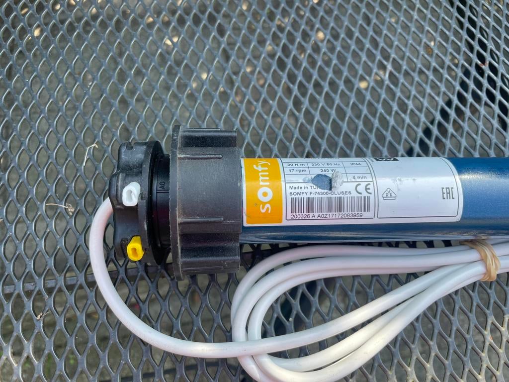 Somfy buismotor, Ophalen of Verzenden, Wit, Minder dan 100 cm