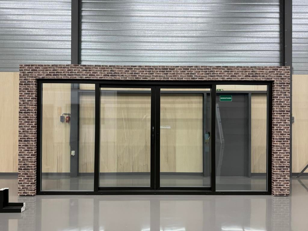 Schuifpui 4500x2200  Hr++ gelaagd glas Direct Leverbaar, Doe-het-zelf en Verbouw, Kozijnen en Schuifpuien, Kunststof, 225 cm of meer