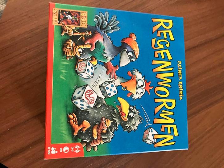 Regenwormen - Leuk dobbelspel voor de hele familie!, Hobby en Vrije tijd, Gezelschapsspellen | Bordspellen, Zo goed als nieuw