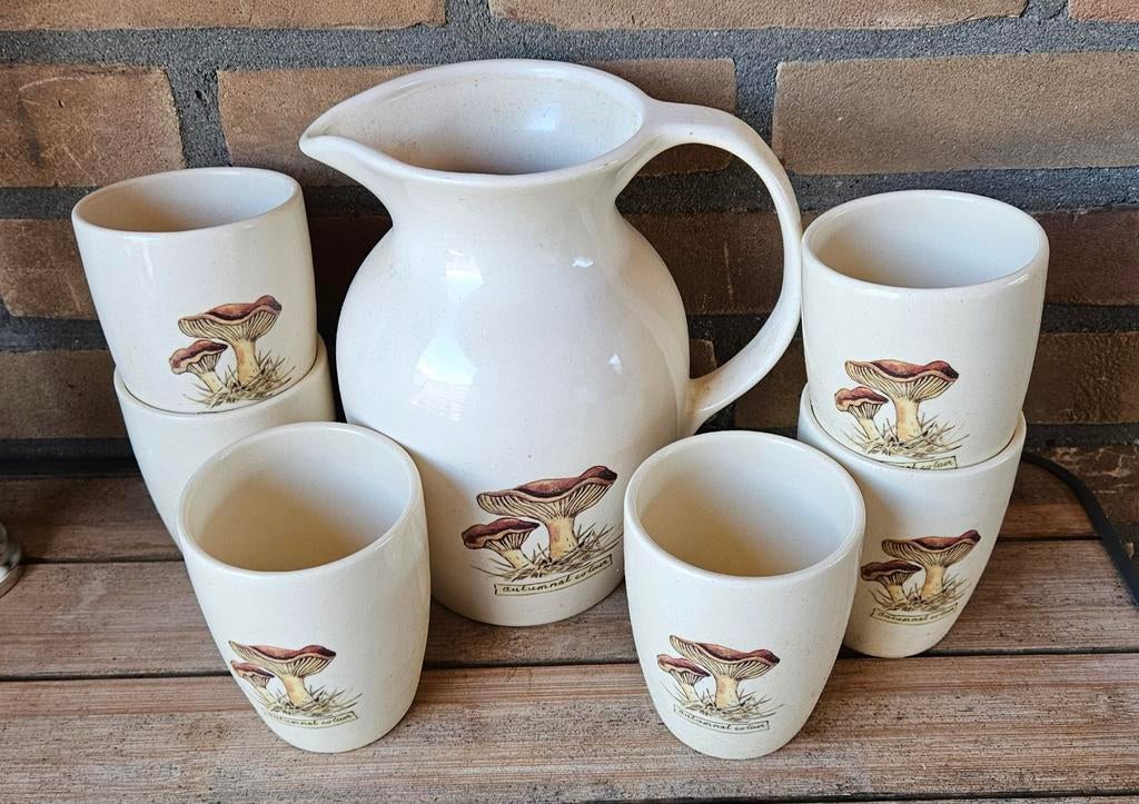 Melkkan met bekers, Ophalen of Verzenden, Nieuw, Steen/keramiek