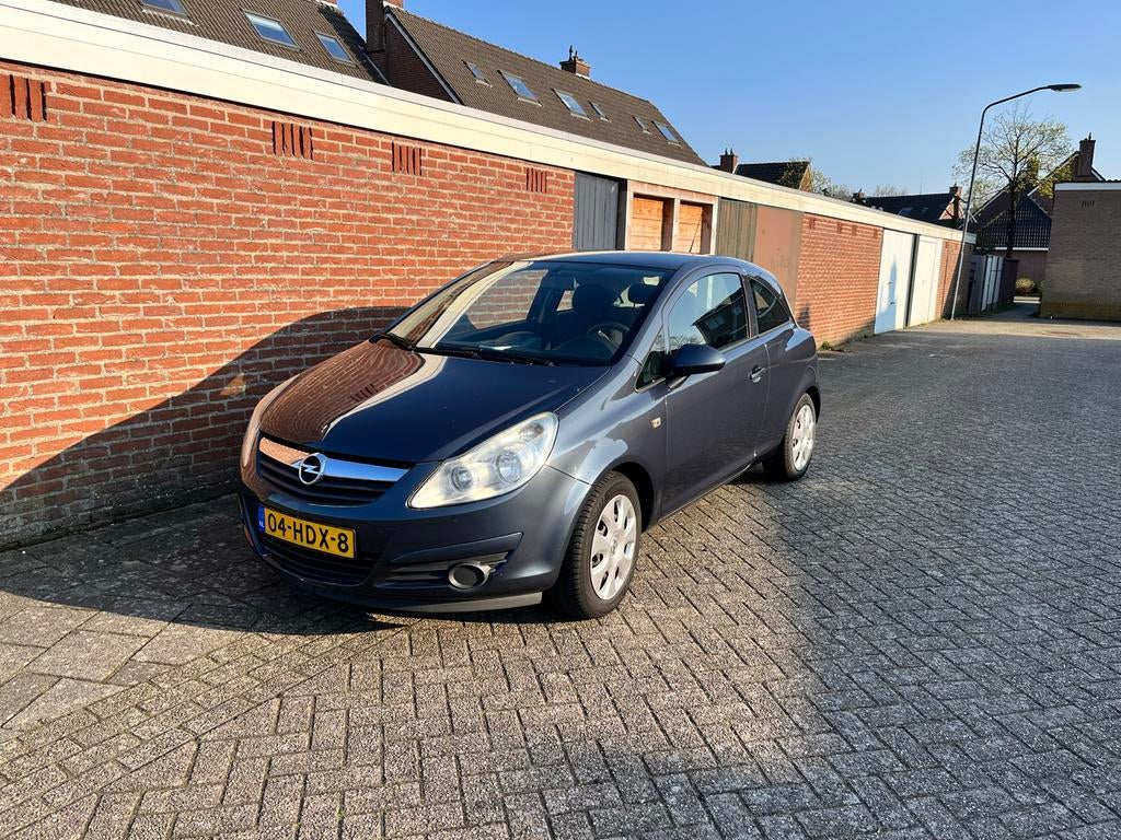 Opel Corsa 2008 Grijs, Auto's, Opel, Particulier, Corsa, Benzine, Hatchback, Zilver of Grijs, Ophalen