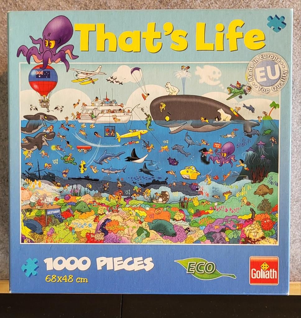 Puzzel that's life 1000 stukjes, Ophalen, 500 t/m 1500 stukjes, Zo goed als nieuw
