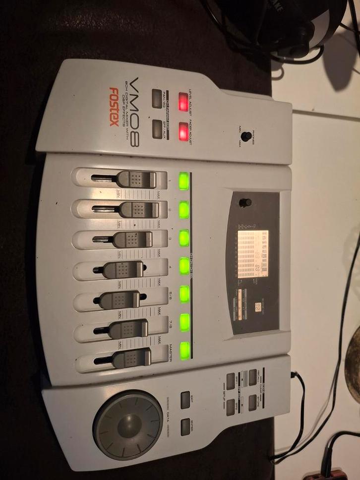 Fostex VM08 Digitale Mengpaneel, Muziek en Instrumenten, Mengpanelen, Gebruikt, 5 tot 10 kanalen, Microfooningang, Ophalen of Verzenden