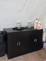 Zwarte kast voor droger/wasmachine, Ophalen, Zo goed als nieuw