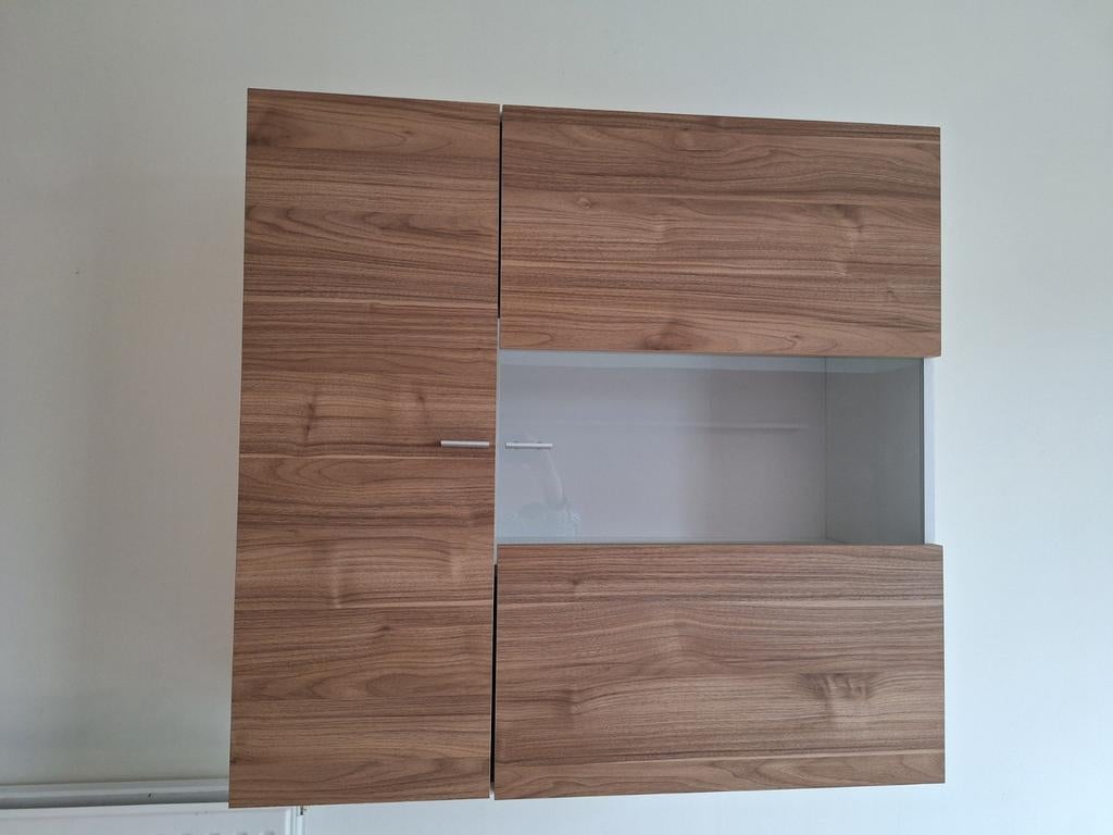 Vitrinekast, Huis en Inrichting, Kasten | Wandmeubels, Ophalen, 25 tot 50 cm, Eikenhout, Minder dan 150 cm