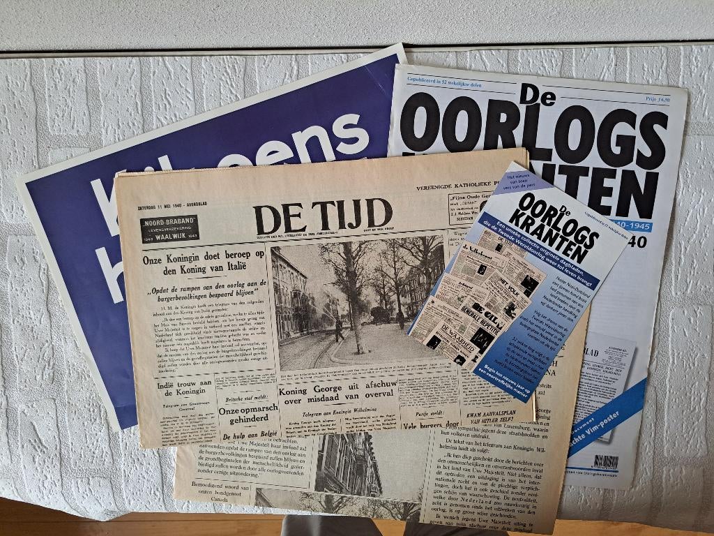 De Oorlogskranten pakket-02 Vim reinigt alles + 2 kranten, Verzamelen, Militaria | Tweede Wereldoorlog, Ophalen of Verzenden, Overige soorten