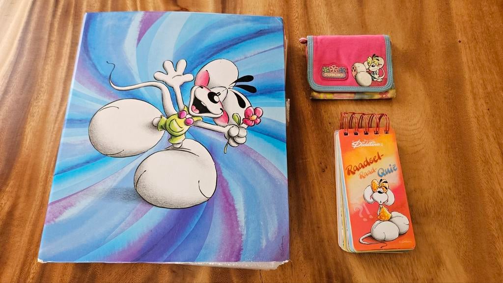 Diddl map, notitieboekje en portemonnee, Verzamelen, Diddl, Ophalen of Verzenden, Diddl, Zo goed als nieuw, Papier, Kaart of Schrift