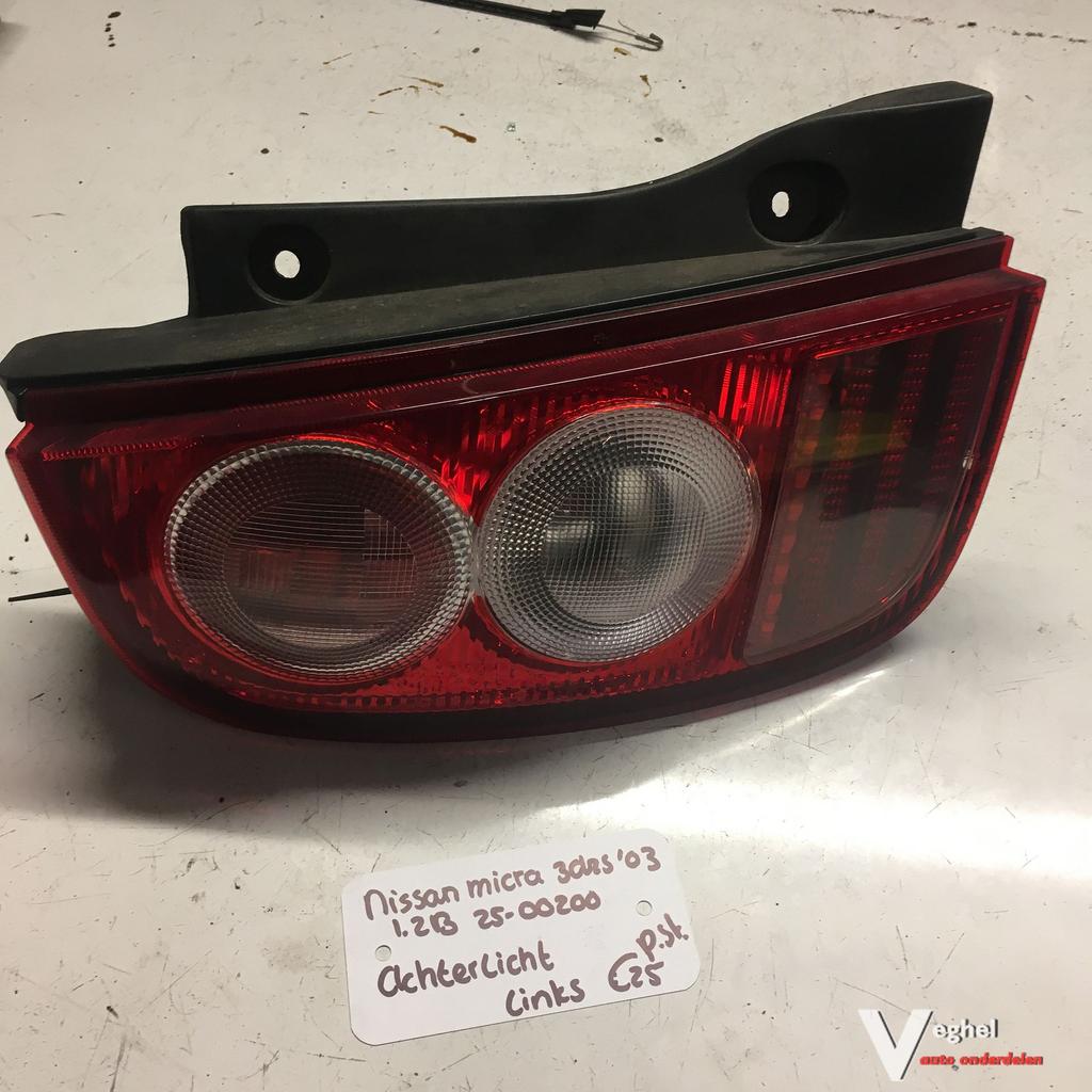 Nissan Micra 1.2 B 2003 2500200 Achterlicht Links of Rechts, Gebruikt, -, -, Ophalen of Verzenden