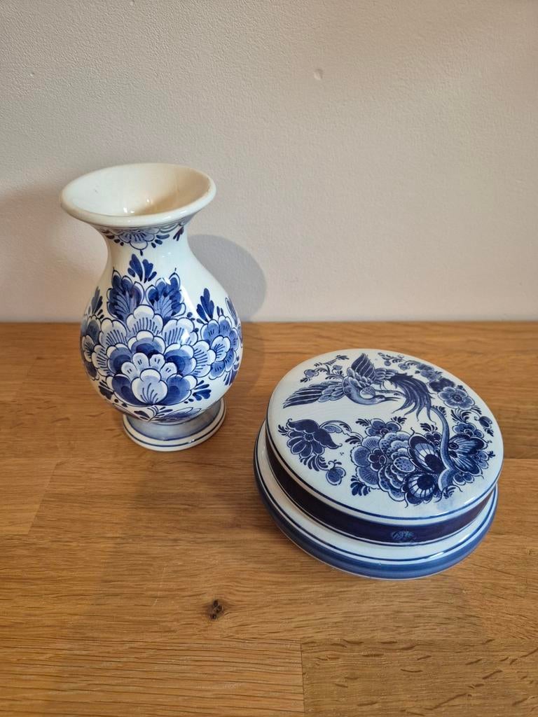 Prachtige set handbeschilderd blauw-wit keramiek, Ophalen