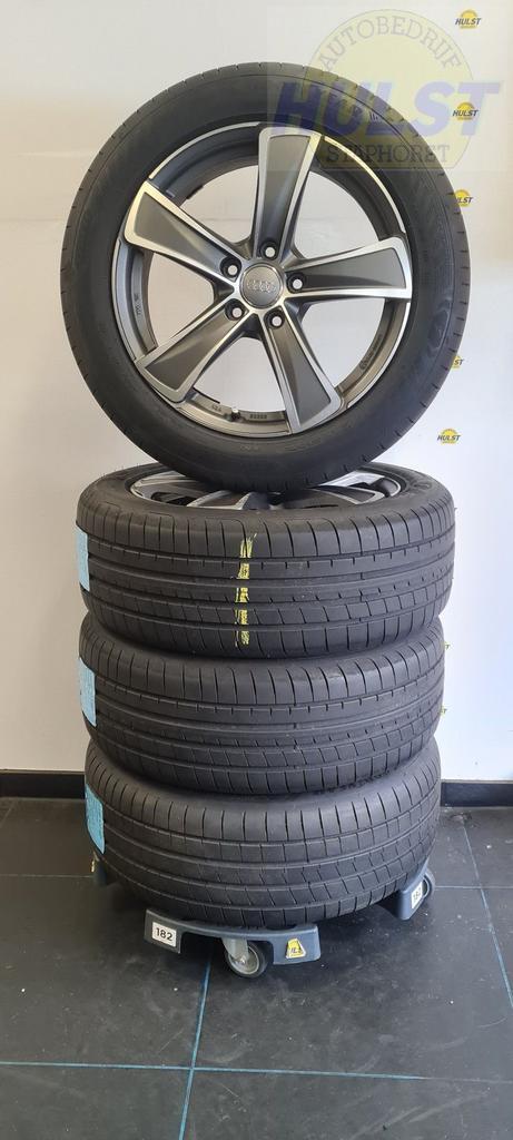 Set 17 inch Oxxo velgen met gebruikte Goodyear zomerbanden, Auto-onderdelen, Banden en Velgen, Banden en Velgen, Zomerbanden, 17 inch