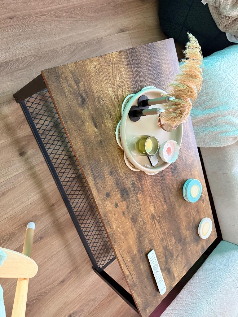 Industriële salontafel, 100 tot 150 cm, 50 tot 100 cm, Zo goed als nieuw, Minder dan 50 cm