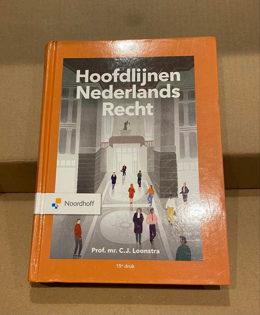 Hoofdlijnen Nederlands Recht - 15e druk, Boeken, Ophalen, Gamma, Zo goed als nieuw, HBO