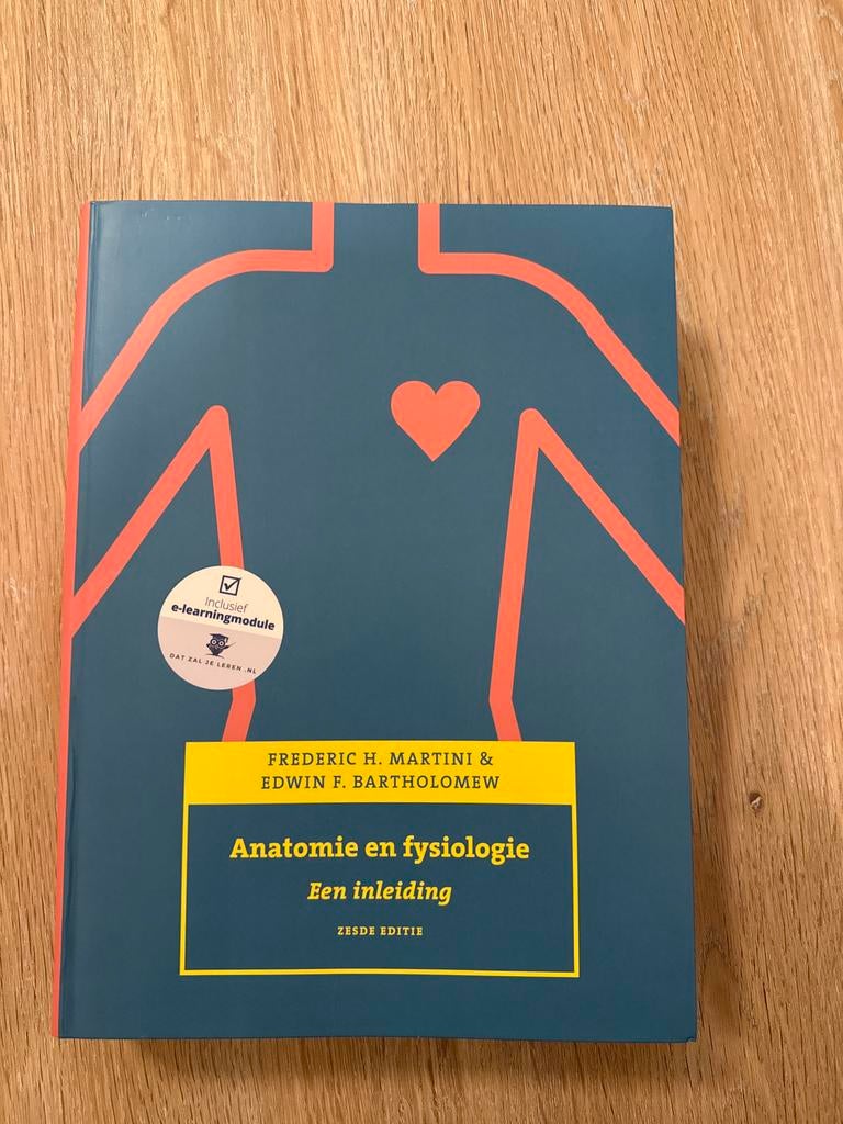 Anatomie & Fysiologie - Martini & Bartholomew - 6e editie, Ophalen of Verzenden, Beta, Nieuw, HBO