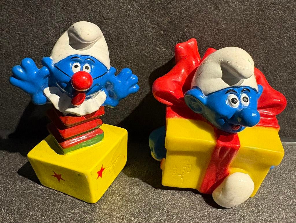 Vintage smurfen figuurtjes, Ophalen of Verzenden, Zo goed als nieuw, Verschillende Smurfen