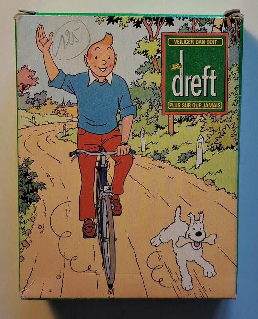 Kuifje Puzzle Dreft 70-er jaren Herge Tintin, Ophalen of Verzenden, Kuifje, Gebruikt, Overige typen