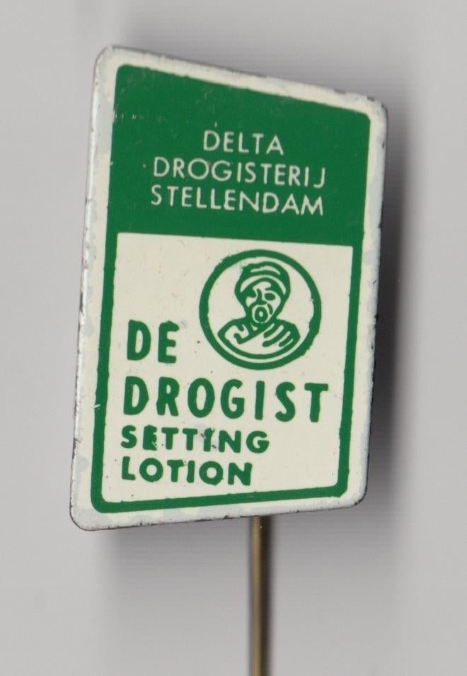 Drogist Delta Stellendam speldje, Gebruikt, Niet vindbaar, Niet vindbaar, Speldje of Pin