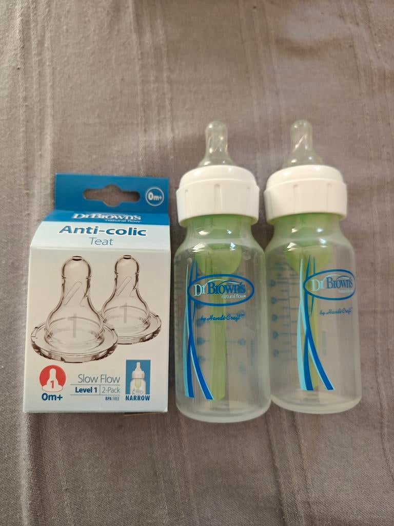 Dr. Brown's babyflessen en spenen (nieuw), Ophalen of Verzenden, Nieuw, Overige typen