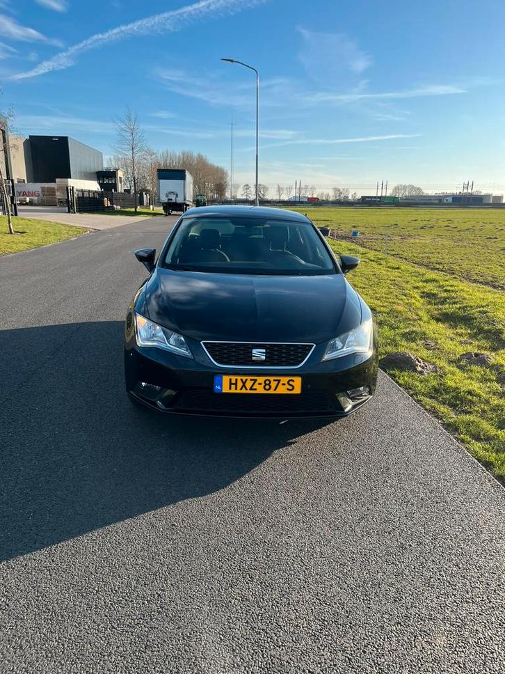 Seat Leon 1.4 TSI 90KW 2014 Zwart, Auto's, Seat, Particulier, Leon, ABS, Adaptive Cruise Control, Airbags, Airconditioning, Alarm