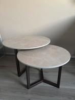 Salontafels natuursteen, Ophalen, 50 tot 100 cm, Rond, Zo goed als nieuw