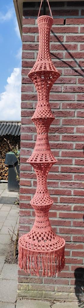 Gehaakte fuiklamp / kroonluchter, Ophalen of Verzenden, Minder dan 50 cm