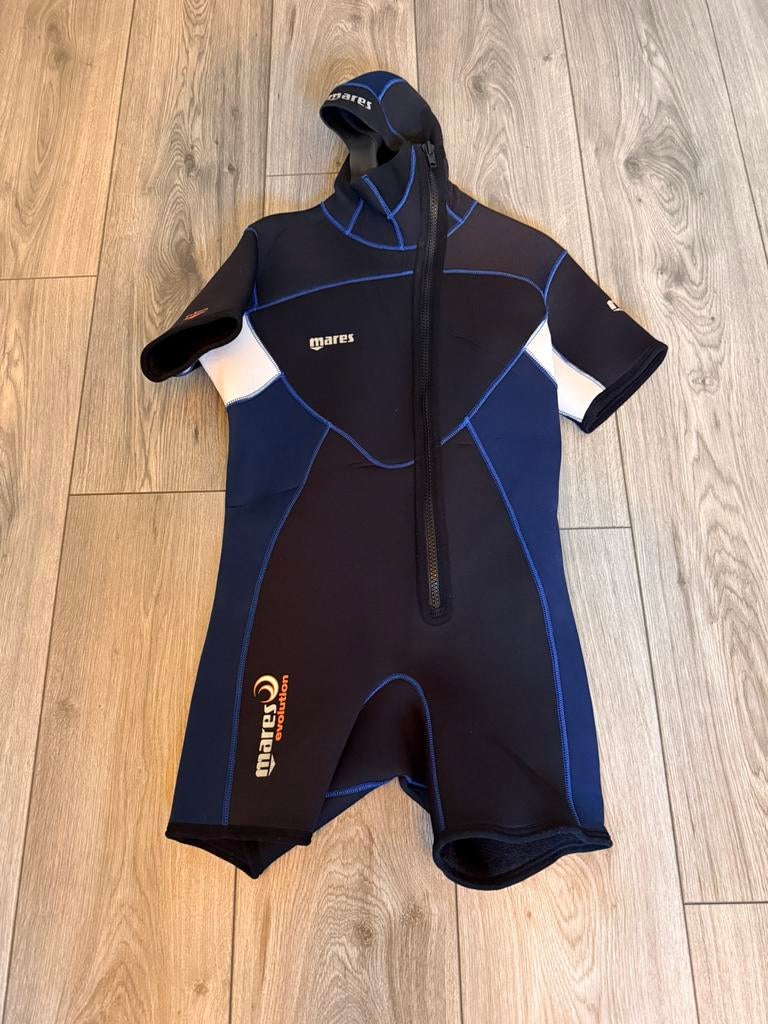 Mares Evolution 5mm shorty, Watersport en Boten, Duiken, Zo goed als nieuw, Duikpak, Ophalen of Verzenden
