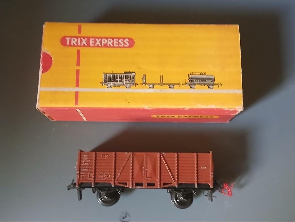Trix Express wagon origineel vintage - DB goederenwagon, Hobby en Vrije tijd, Modeltreinen | H0, Ophalen of Verzenden, Gebruikt