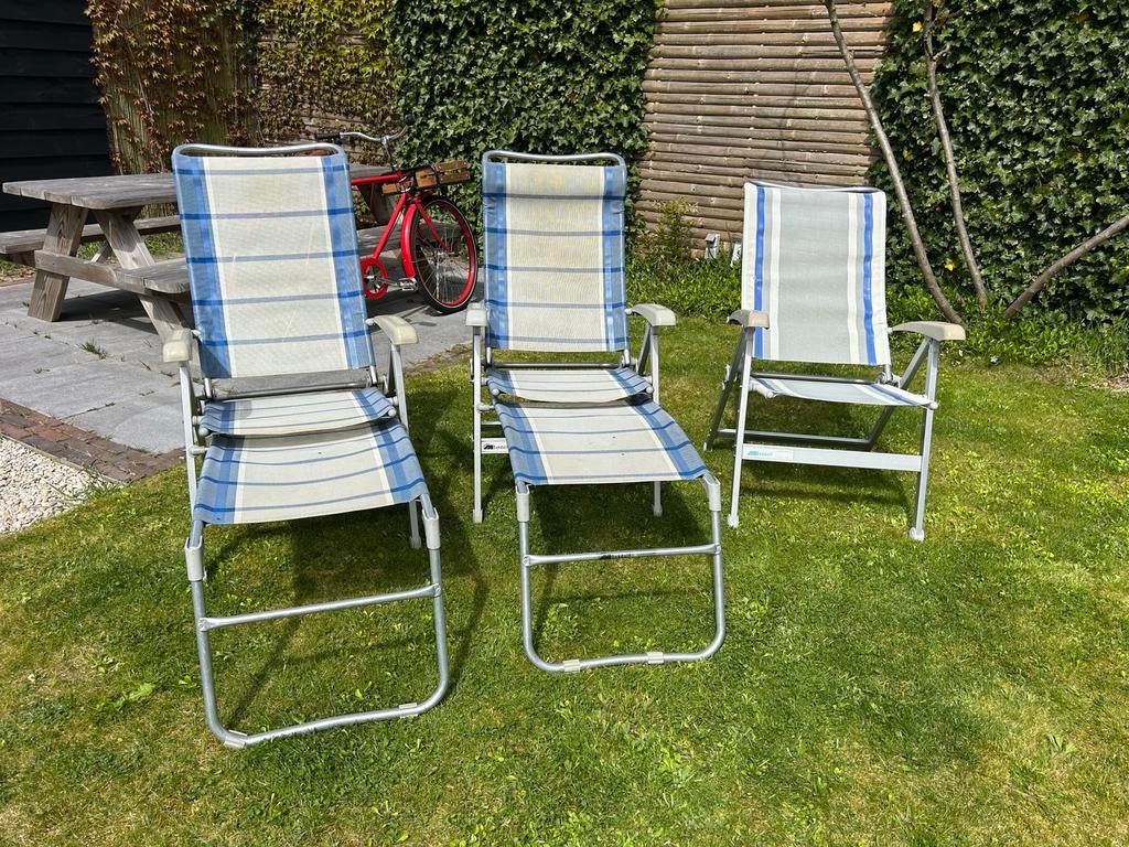 3x Dukdalf standenstoel // 2x verlenger // Vintage, Ophalen, Gebruikt, Campingstoel