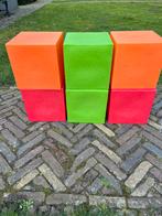 Heico kubus lampen 6 stuks jaren 80 groen rood oranje, Ophalen of Verzenden, Minder dan 100 cm