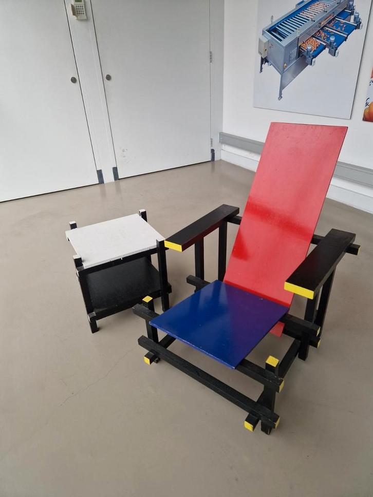Rietveld immitatie stoel set, Antiek en Kunst, Kunst | Designobjecten, Ophalen of Verzenden