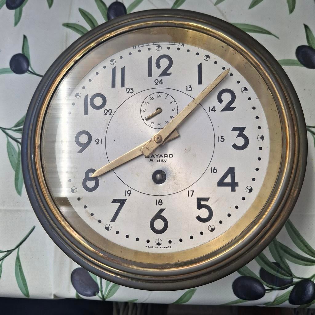 Scheeps klok ..uit oud schip ..loopt prima inc. Sleutel enz., Ophalen of Verzenden