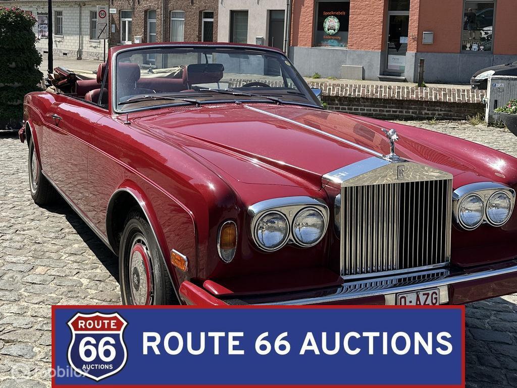 Rolls-Royce Corniche Cabriolet | 1978 | Route 66 Auctions, Auto's, Overige carrosserieën, Zwart, Bedrijf, Handgeschakeld